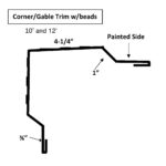 Hardy Rib- Outside Corner with Beads