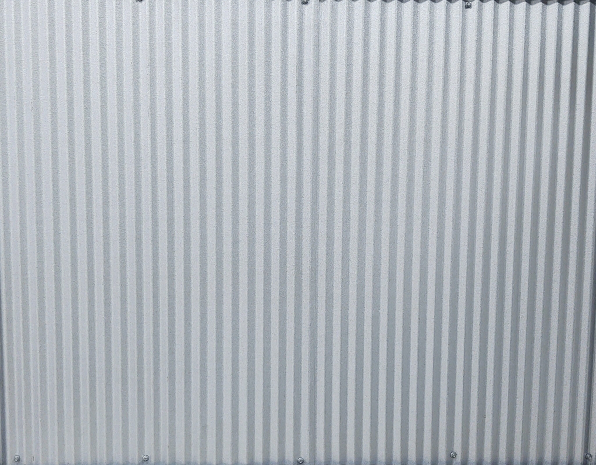 10'Lx2'W Corrugated Steel Panel Galvalume Steel 29ga MidMichigan
