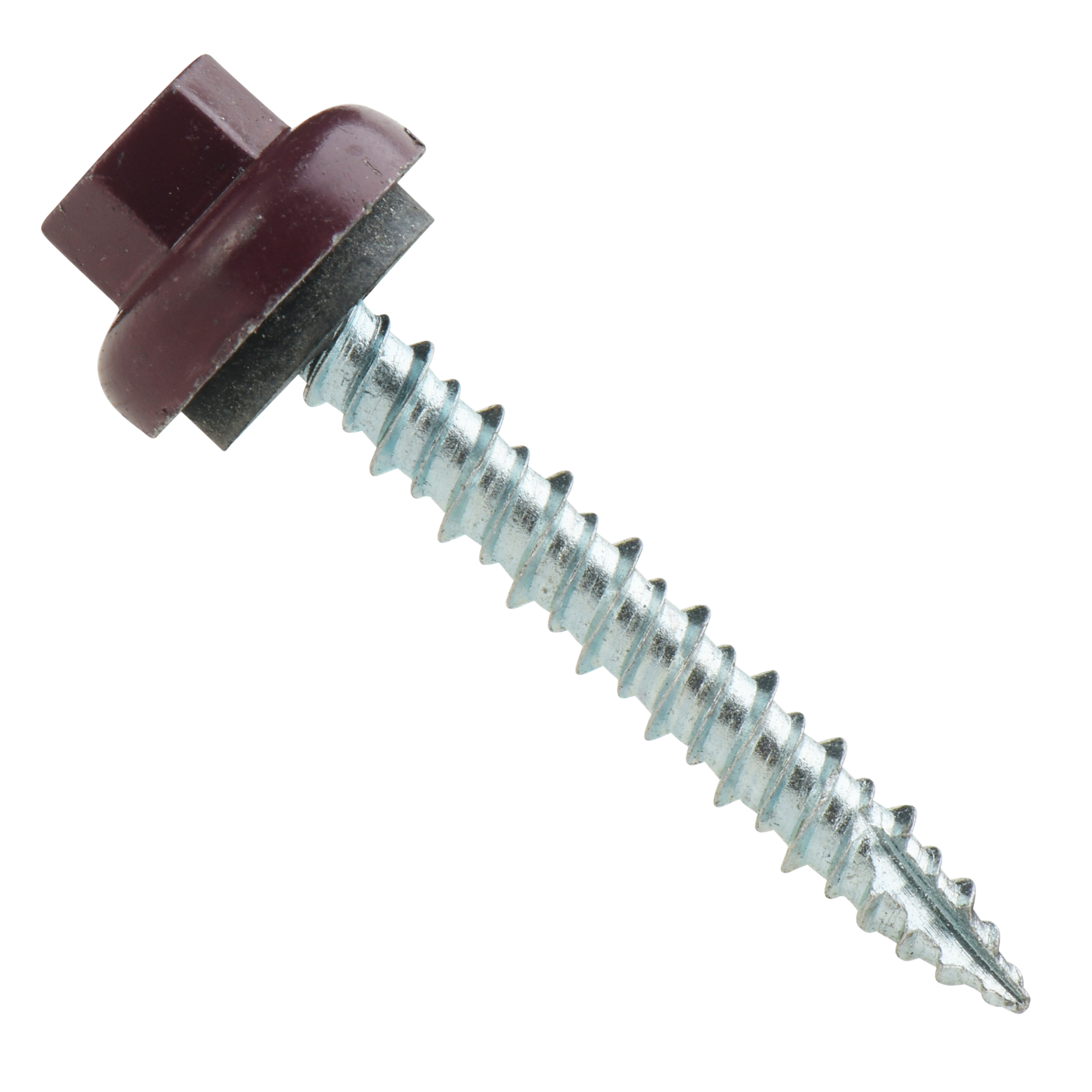 10 ProZ Aluminum Cap Metal to Wood EPDM Washered Fasteners – Bag