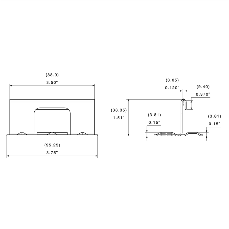 1-1/2" HC150 Snap Lock Clip (18ga Galvanized) - Image 2